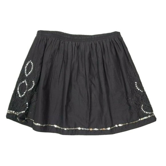GAP Gray Sequin Beaded Skirt Size Medium - Picture 1 of 5